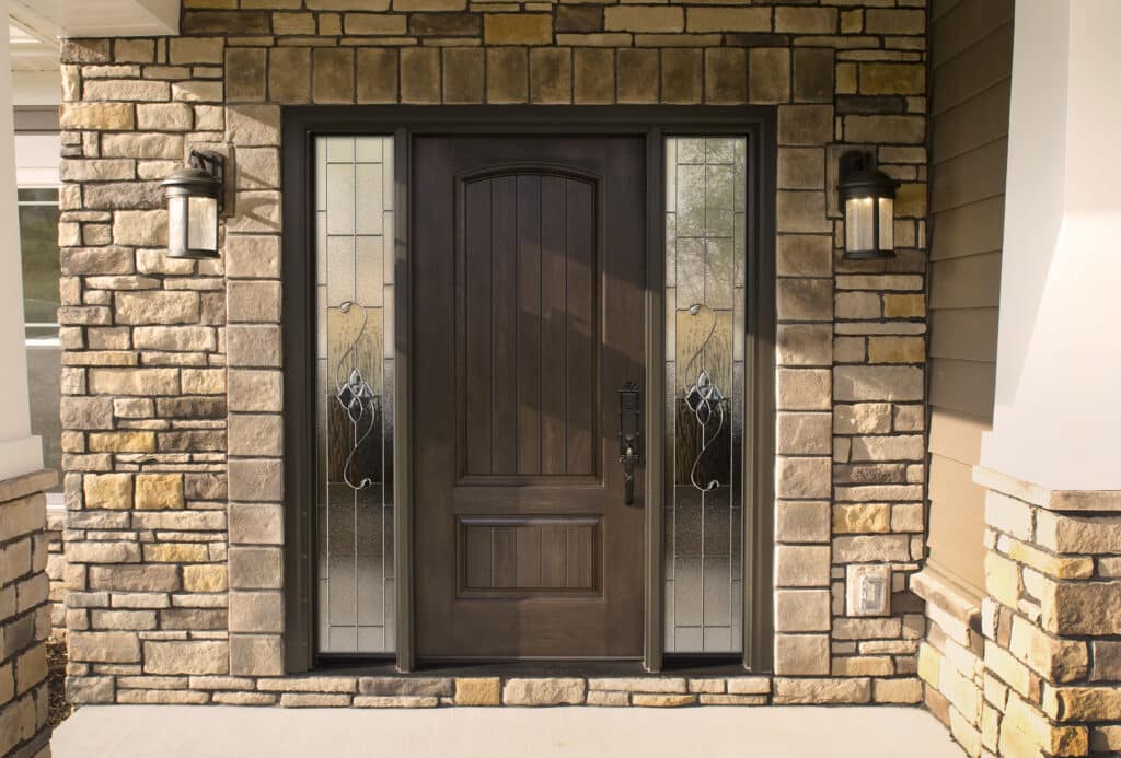 This hinged entry door from Provia is a beautiful example.